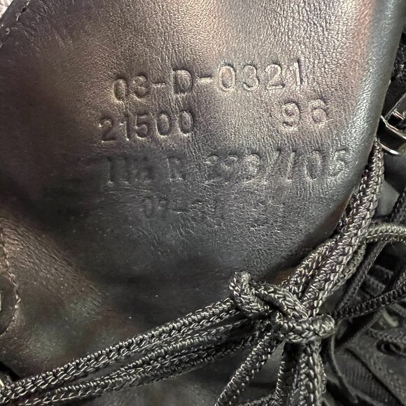 Military Gore-Tex Boots Size 11 1/2 R Black Lace Up Ankle Combat Boots 03-D-0321 - Picture 6 of 9